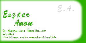 eszter amon business card